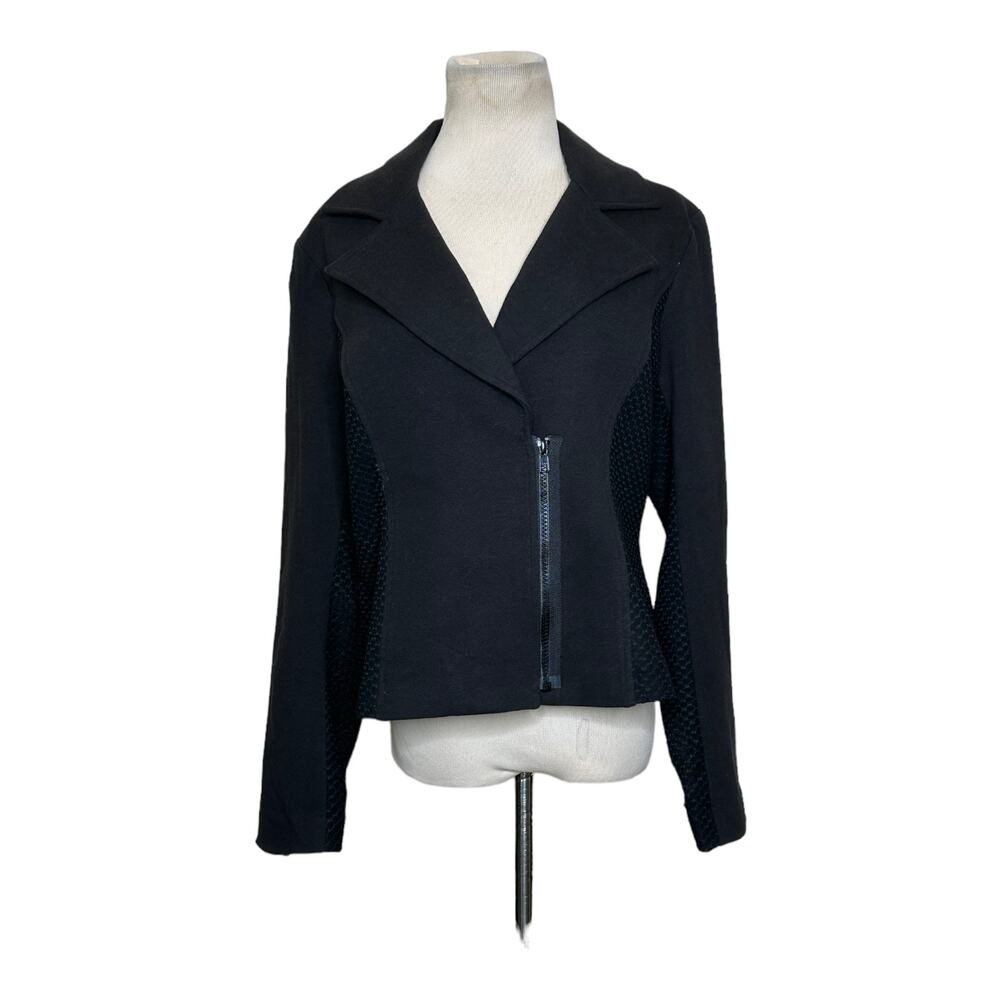 Donna Degnan black moto jacket size 12